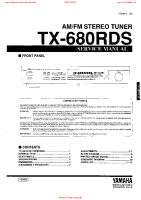 Yamaha TX-680-RDS - Service Manual 